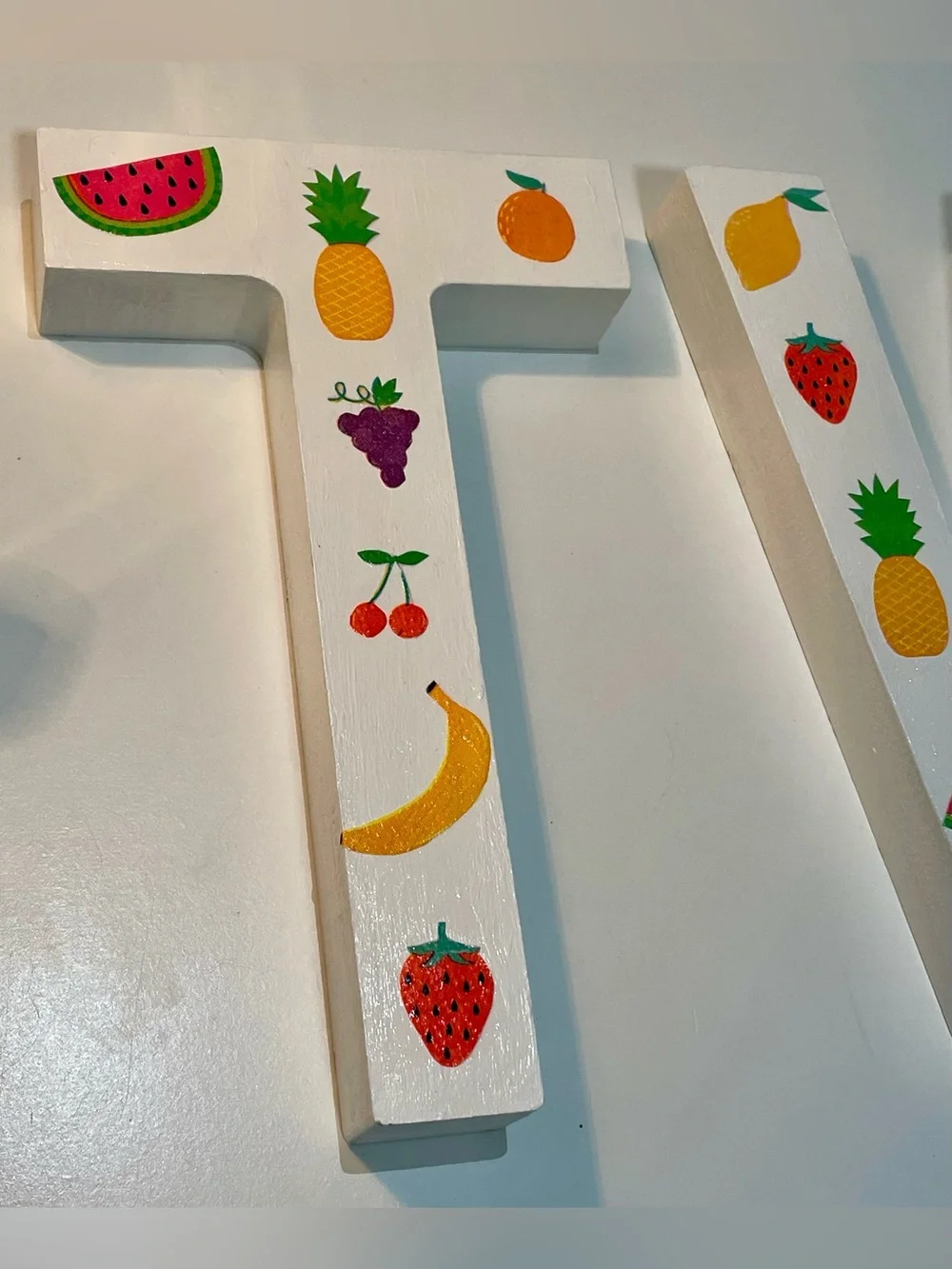 “Twotti Frutti” TWO Birthday Letters, 2nd Birthday, Party Decor